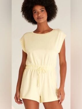Z SUPPLY Kelby Romper| butter yellow| small